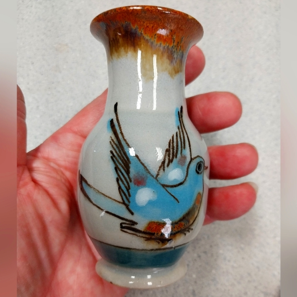 Earthenware Vase handpainted